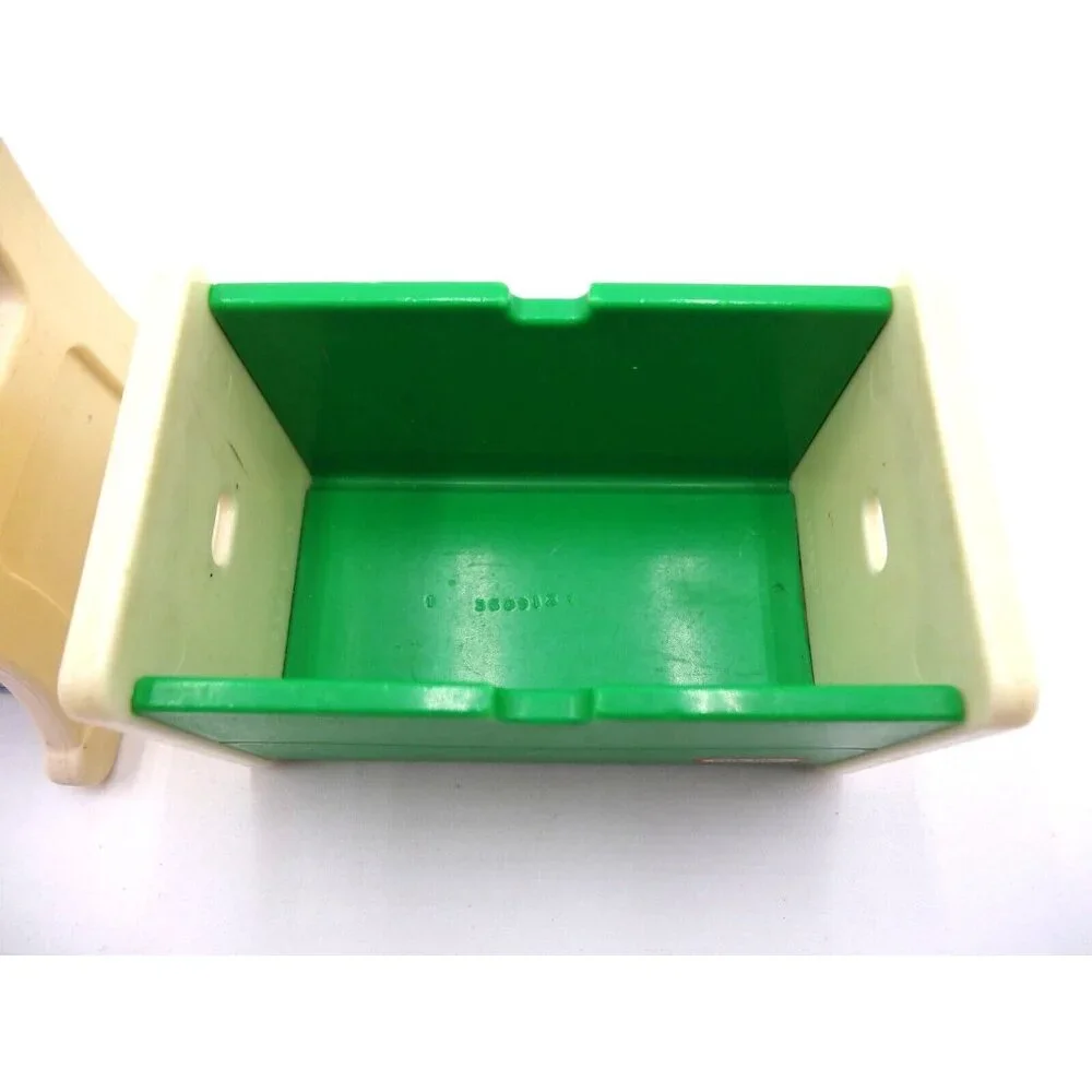 Little Tikes Dollhouse Toy Box Green White 4